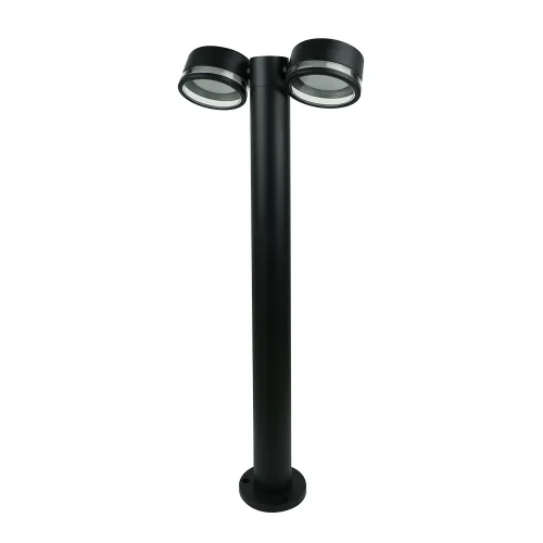 Парковый светильник Nunki A1910PA-2BK Arte Lamp уличный IP65 чёрный на 2 лампы, плафон чёрный в стиле современный GX53