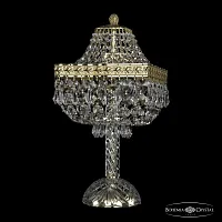 Настольная лампа 19272L4/H/20IV G Bohemia Ivele Crystal прозрачная 2 лампы, основание золотое металл в стиле классика sp