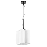 Светильник подвесной Nubi 802117 Lightstar белый 1 лампа, основание чёрное в стиле модерн арт-деко 