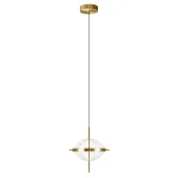 Светильник подвесной LED Tranquility 10397/B LOFT IT прозрачный на 1 лампу, основание медь в стиле современный 