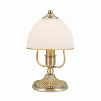 Настольная лампа Адриана CL405813 Citilux белая 1 лампа, основание бронзовое металл в стиле классический 