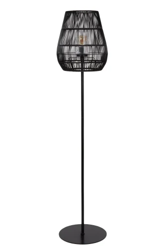 Ландшафтный светильник Nerida 03845/81/30 Lucide уличный IP44 чёрный 1 лампа, плафон чёрный в стиле кантри E27 фото 2