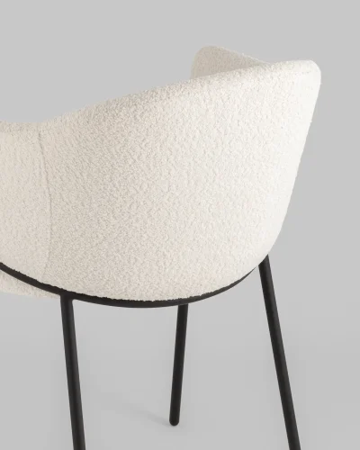 Стул Brace букле белый УТ000039131 Stool Group, /, ножки//, размеры - *780***560*560 фото 3