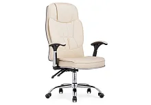 Кресло для руководителя Vestra cream 15259 Woodville, бежевый/искусственная кожа, ножки/металл/хром, размеры - ****620*640