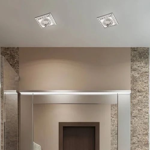 Светильник точечный GX5.3 DAISY 370046 Novotech серый хром на 1 лампу, основание хром серое в стиле классический фото 2