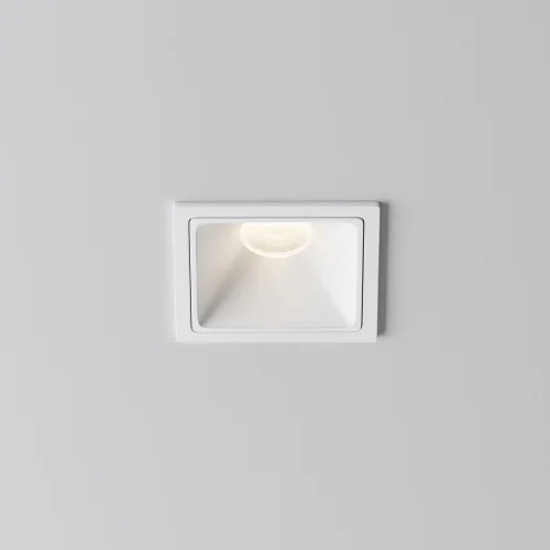 Светильник точечный LED Alfa LED DL043-01-10W4K-SQ-W-1 Maytoni белый на 1 лампу, основание белое в стиле современный хай-тек квадратный фото 7