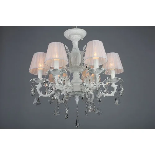 Люстра потолочная Catanzaro OML-30807-06 Omnilux белая на 6 ламп, основание белое в стиле классический фото 5