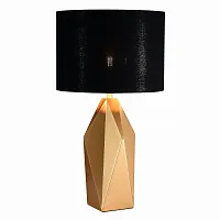 Настольная лампа Marioni SL1004.204.01 ST-Luce чёрная 1 лампа, основание золотое смола в стиле современный 