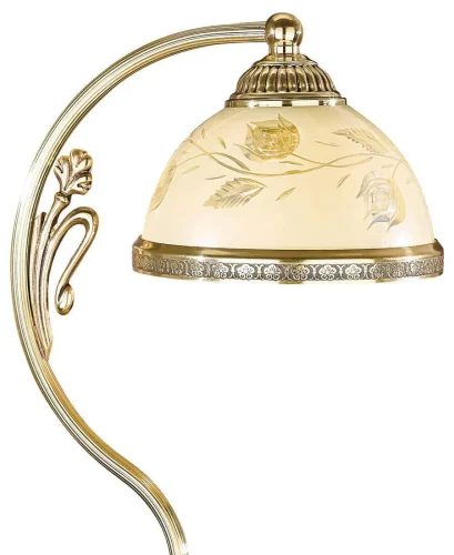Настольная лампа P 6308 P Reccagni Angelo бежевая 1 лампа, основание золотое металл в стиле классический  фото 2