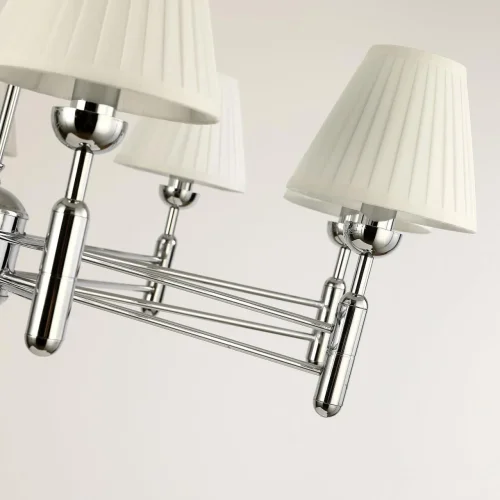 Люстра подвесная Avangard 2952-8P Favourite белая на 8 ламп, основание хром в стиле современный фото 4