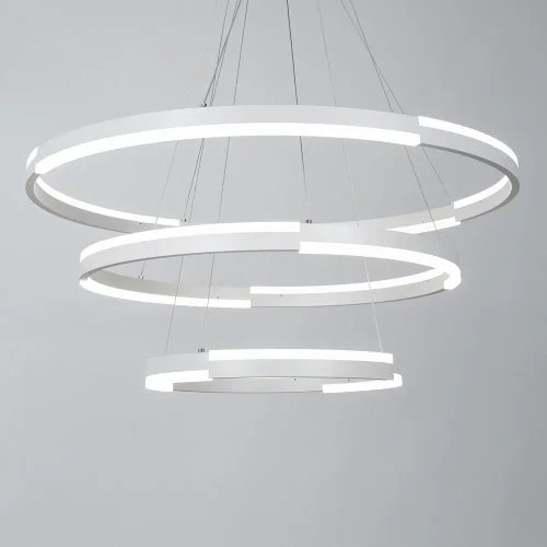 Светильник подвесной LED с пультом Alfie A2180SP-60WH Arte Lamp белый 1 лампа, основание белое в стиле современный хай-тек с пультом кольца фото 2