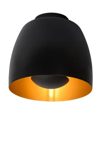Светильник потолочный Nolan 30188/01/30 Lucide чёрный 1 лампа, основание чёрное в стиле классический 