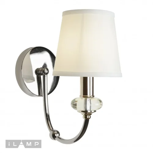 Бра Magic W2344-1 nic iLamp белый на 1 лампу, основание хром в стиле современный фото 2 Бра Magic W2344-1 nic iLamp белый на 1 лампу, основание хром в стиле современный фото 2