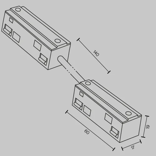 Коннектор питания Magnetic track system Exility TRA034CPC-42W-15-1 Maytoni белый в стиле для светильников серии Magnetic track system Exility exility тонкая магнитная фото 9