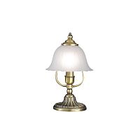 Настольная лампа P 2720 Reccagni Angelo белая 1 лампа, основание золотое металл в стиле классический 
