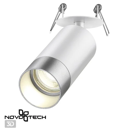 Светильник точечный Slim 370874 Novotech белый 1 лампа, основание белое в стиле современный  фото 3