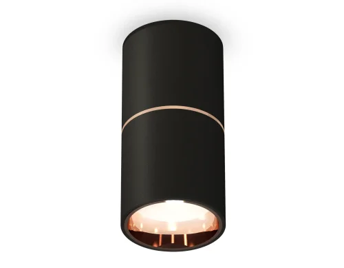 Светильник накладной Techno spot XS6302083 Ambrella light чёрный 1 лампа, основание чёрное в стиле современный круглый