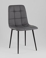 Стул Одди экокожа серый УТ000039995 Stool Group, серый/экокожа, ножки/металл/чёрный, размеры - *840****