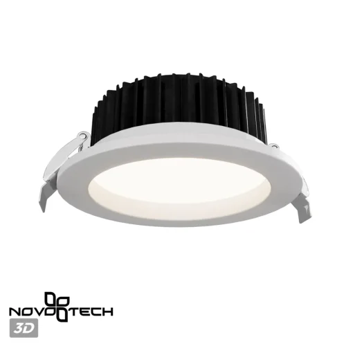 Светильник точечный LED Drum 359415 Novotech белый на 1 лампу, основание белое в стиле современный хай-тек круглый фото 5