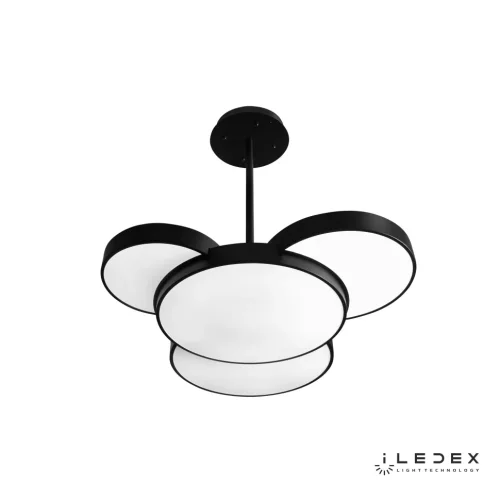 Светильник потолочный LED с пультом Demure 9127-930-D-T BK iLedex белый чёрный 1 лампа, основание чёрное в стиле современный хай-тек с пультом фото 4