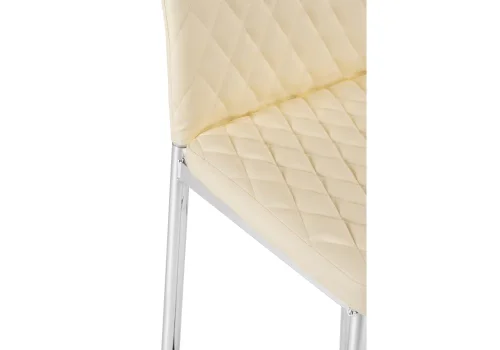 Барный стул Teon beige / chrome 15514 Woodville, бежевый/искусственная кожа, ножки/металл/хром, размеры - *1000***410*500 фото 6