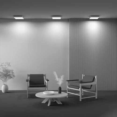 Светильник потолочный LED Zon C032CL-36W3K-SQ-W Maytoni белый на 1 лампу, основание белое в стиле современный квадраты фото 8