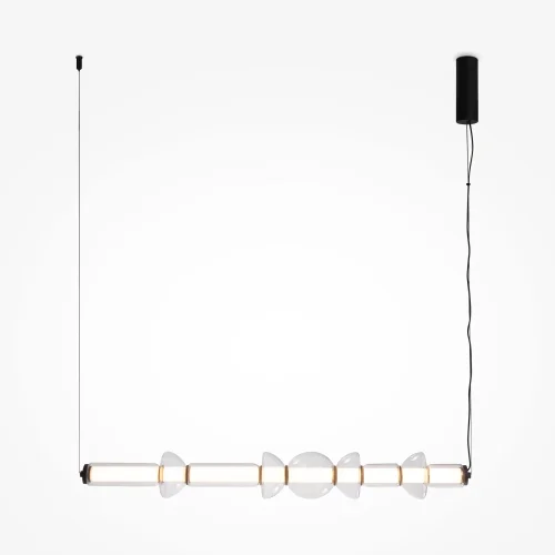 Светильник подвесной LED Cosmo MOD210PL-L39B3K Maytoni белый прозрачный на 1 лампу, основание чёрное в стиле современный хай-тек фото 5