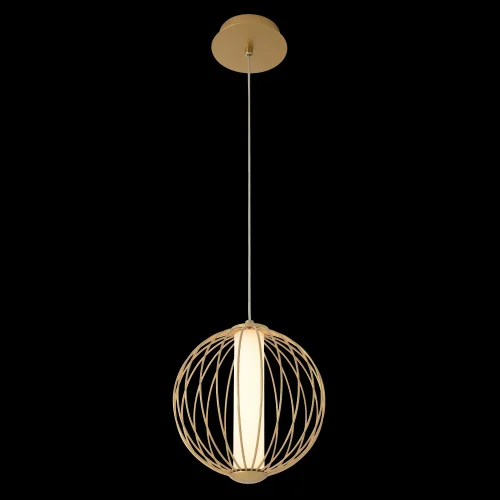 Светильник подвесной LED SYNC SP12W LED GOLD Crystal Lux белый на 1 лампу, основание золотое в стиле современный фото 3