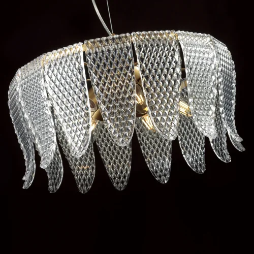 Светильник подвесной Beatris 5296/5 Lumion прозрачный 5 ламп, основание матовое золото в стиле современный  фото 3
