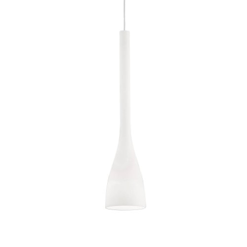 Светильник подвесной FLUT SP1 BIG BIANCO Ideal Lux белый 1 лампа, основание белое в стиле современный 