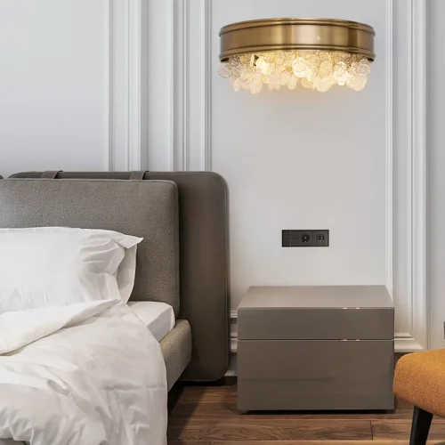 Настенный светильник VERONA WALL B L35 209169-23 ImperiumLoft прозрачный на 3 лампы, основание латунь в стиле современный фото 13