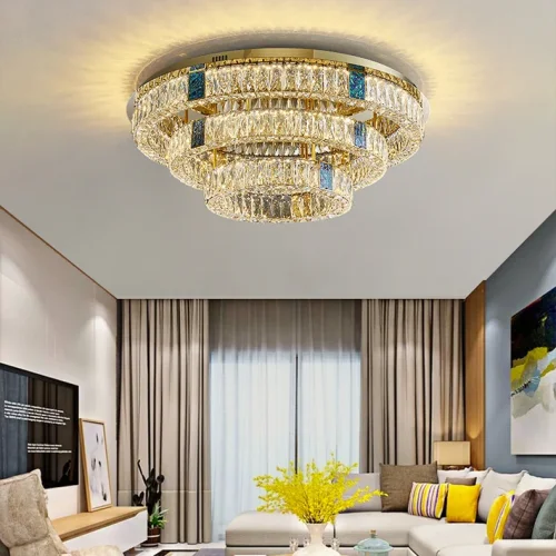 Люстра потолочная GERTRUDA D65 207828-23 ImperiumLoft прозрачная на 1 лампу, основание латунь в стиле современный фото 12
