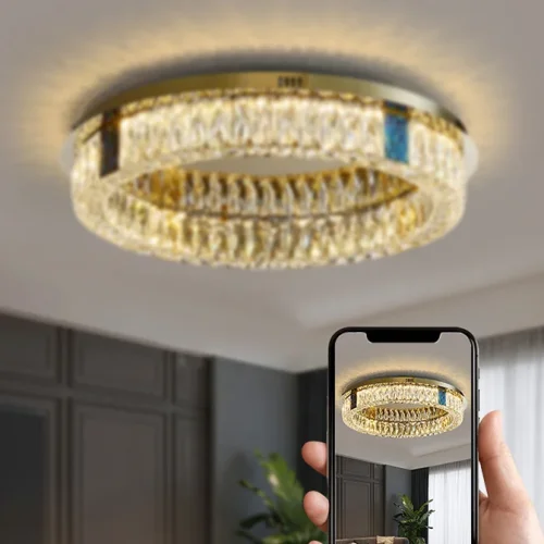 Люстра потолочная GERTRUDA D65 207828-23 ImperiumLoft прозрачная на 1 лампу, основание латунь в стиле современный фото 8