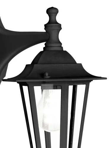 Настенный светильник 22467 LATERNA 4 Eglo уличный IP44 чёрный 1 лампа, плафон прозрачный в стиле кантри классический E27 фото 2