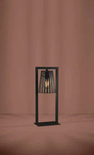 Настольная лампа Bogota 390005 Eglo чёрная на 1 лампу, основание чёрное металл в стиле лофт современный фото 2