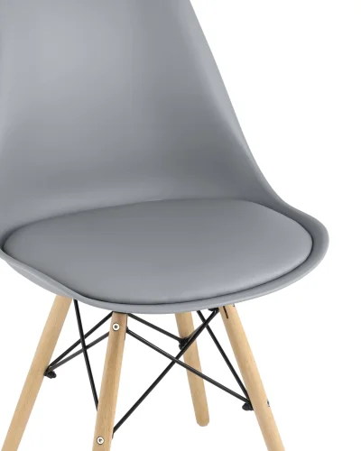 Стул Freames, серый УТ000025485 Stool Group, серый/пластик, ножки/дерево/бежевый, размеры - ****480*430 фото 6