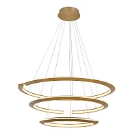 Светильник подвесной LED Virata 814233 Lightstar золотой 1 лампа, основание золотое в стиле хай-тек кольца