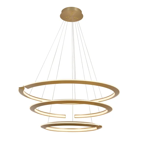 Светильник подвесной LED Virata 814233 Lightstar золотой 1 лампа, основание золотое в стиле хай-тек кольца