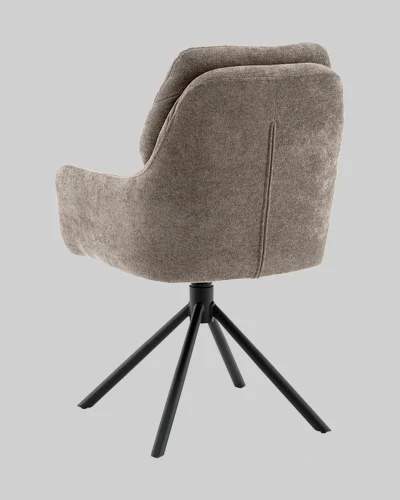 Стул Ральфио букле светло-коричневый УТ000041569 Stool Group, коричневый/букле, ножки/металл/чёрный, размеры - ***** фото 5