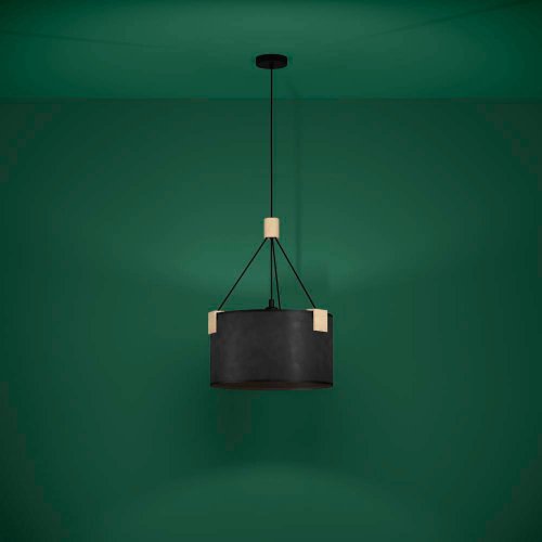 Светильник подвесной Potosi 39944 Eglo чёрный 1 лампа, основание чёрное в стиле современный  фото 2