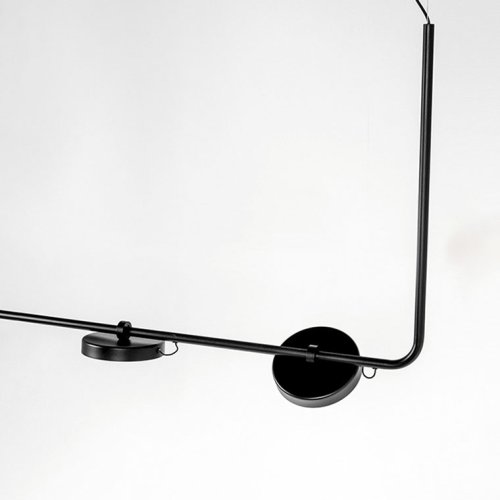 Светильник подвесной CARY-LONG 151261-26 ImperiumLoft белый 3 лампы, основание чёрное в стиле современный лофт  фото 7