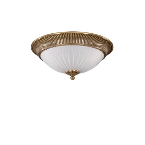 Люстра потолочная  PL 9370/3 Reccagni Angelo белая на 3 лампы, основание золотое в стиле классический 