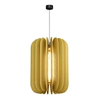 Светильник подвесной Sentito SL3004.443.01 ST-Luce жёлтый 1 лампа, основание чёрное в стиле кантри модерн 