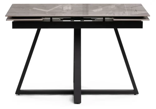 Керамический стол Силлем 120(180)х80х77 dyna fantasico grey / черный 588058 Woodville столешница серая из керамика фото 3