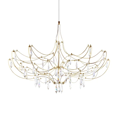 Люстра подвесная ЛЕД Мира / Mira 10589/900 Gold Asfour LOFT IT прозрачная на 1 лампу, основание золотое в стиле арт-деко капли фото 5 Люстра подвесная ЛЕД Мира / Mira 10589/900 Gold Asfour LOFT IT прозрачная на 1 лампу, основание золотое в стиле арт-деко капли фото 5