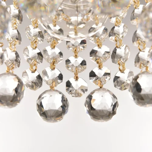 Светильник подвесной 14781P/11 G Balls Bohemia Ivele Crystal прозрачный 1 лампа, основание золотое в стиле классический balls фото 2