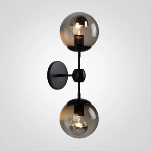 Настенный светильник Modo Chandelier 106300-22 ImperiumLoft серый на 2 лампы, основание чёрное в стиле современный 