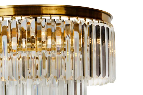 Люстра подвесная Triumph 8945-4+1 GLD iLamp прозрачная на 5 ламп, основание золотое в стиле американский современный  фото 2