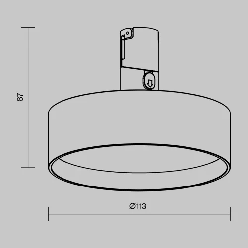 Трековый светильник LED Magnetic track system Flexity TR204-1-12W3K-B Maytoni чёрный для шинопроводов серии Magnetic track system Flexity чёрный фото 11