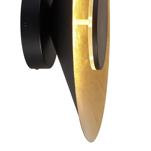 Бра LED Orion 8130 Mantra золотой на 1 лампа, основание чёрное в стиле современный лофт хай-тек  фото 4